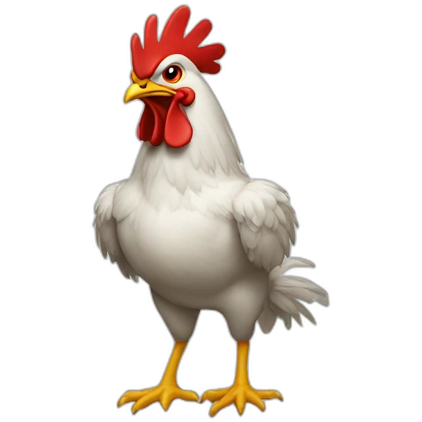 fighting chicken emoji