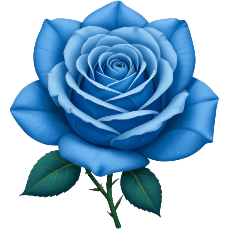 Blue rose  emoji