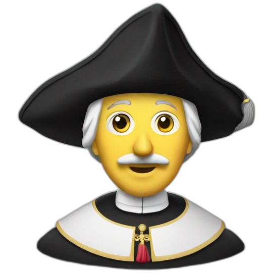 Richelieu with its clerical hat  emoji