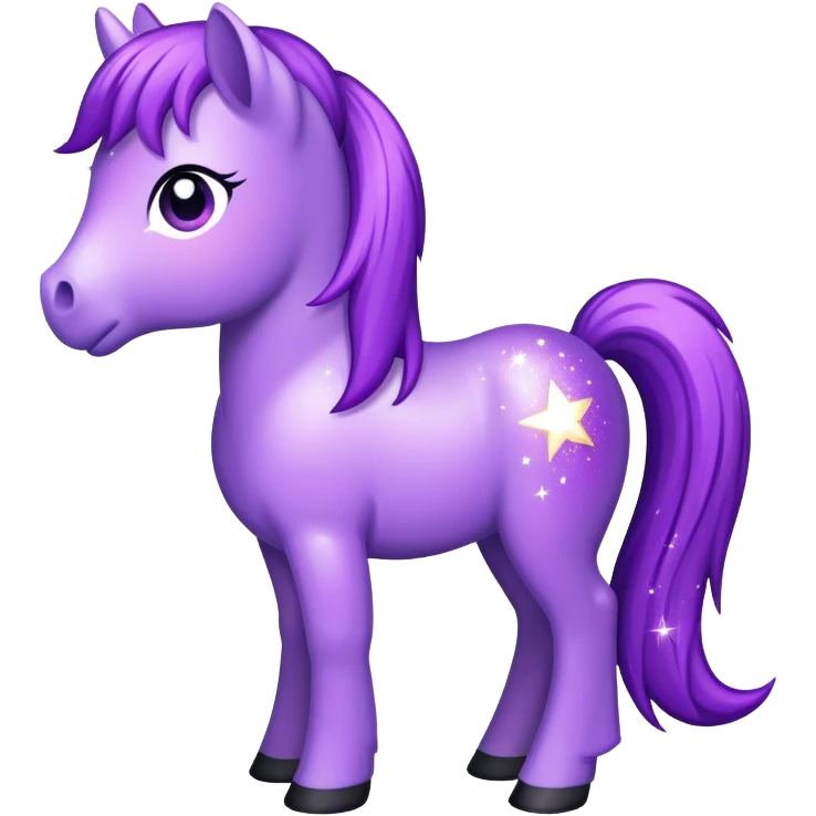 purple pony sparkle emoji