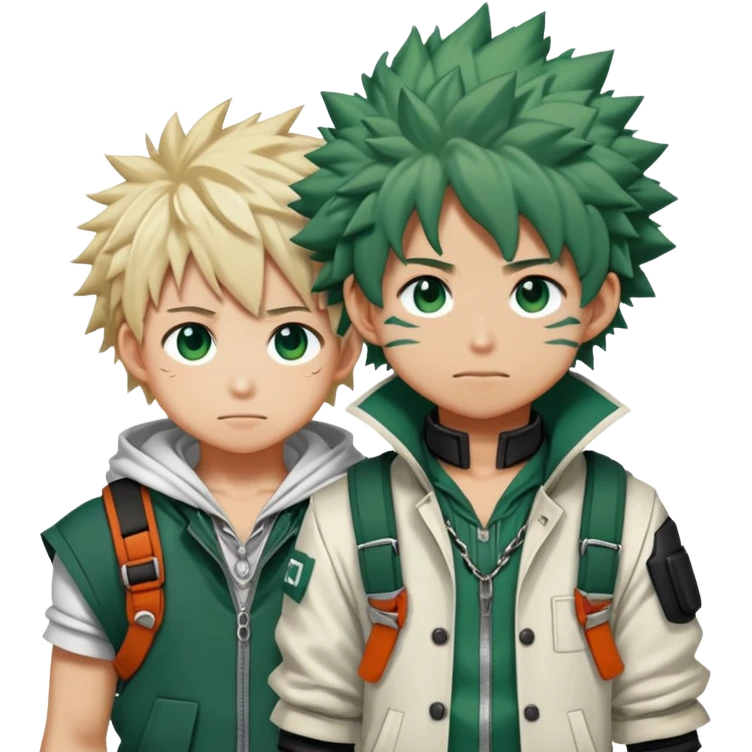 Bakugo and Deku from My Hero Academia together emoji