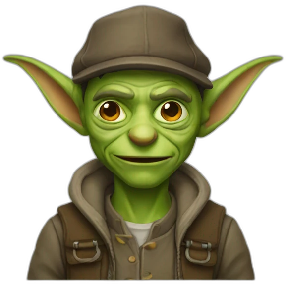 A goblin programmer emoji