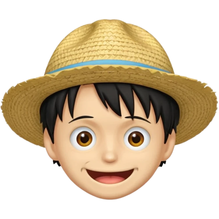 Quiero un emoji de Luffy que le haga reír emoji