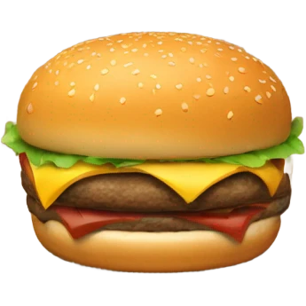 Burgers hanging out emoji