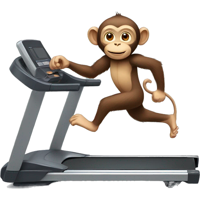 monkey on treadmill  emoji