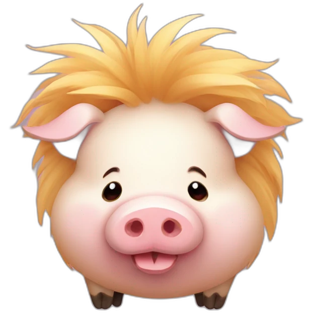 Fatty kunekune pig emoji