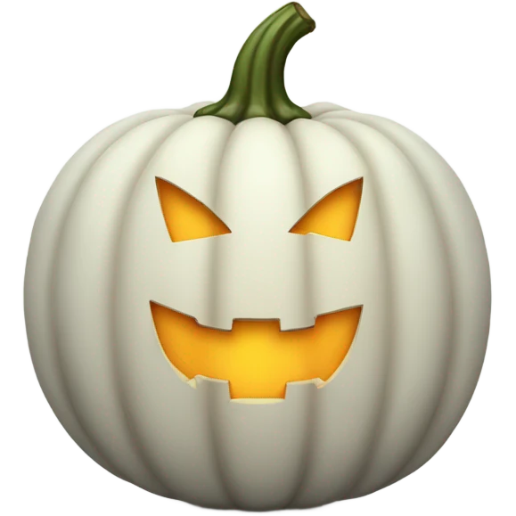 White pumpkin  emoji