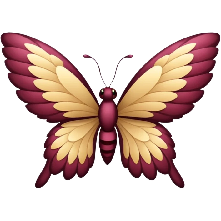 bordo kelebek emoji