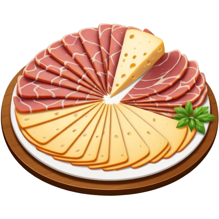 cold cuts (ham & cheese on a platter) emoji