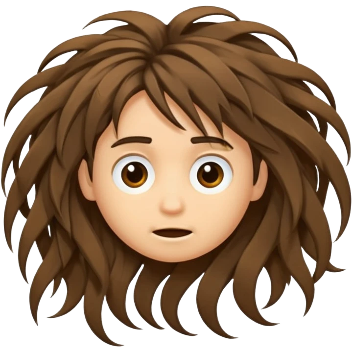 hair bad emoji