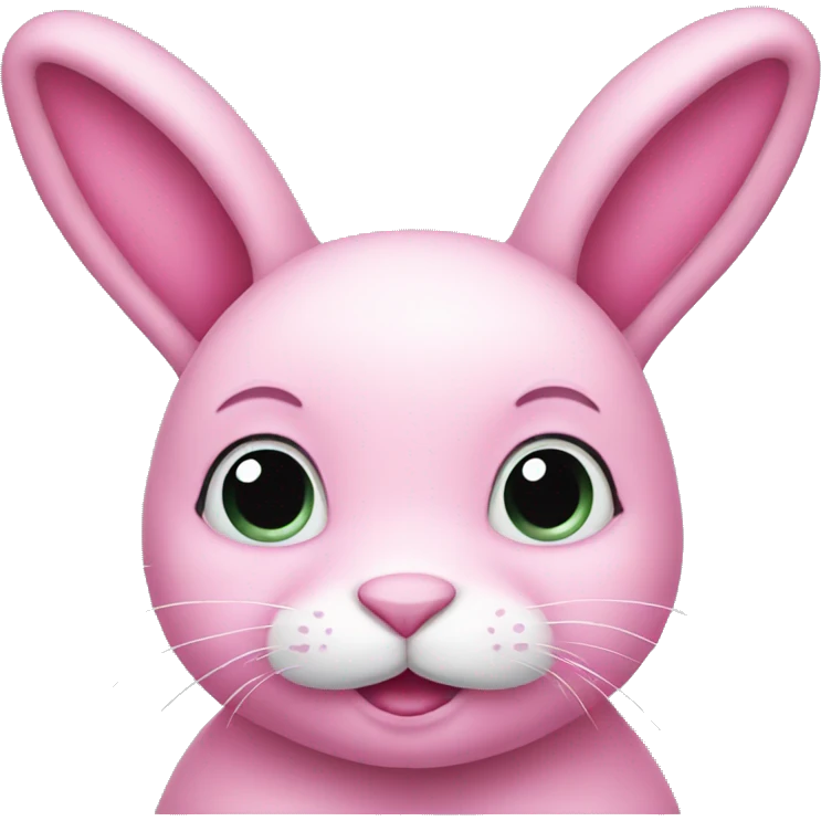 Pink bunny emoji
