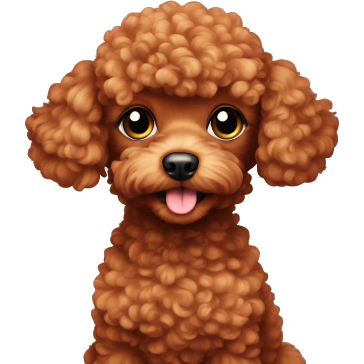 Red toy poodle emoji