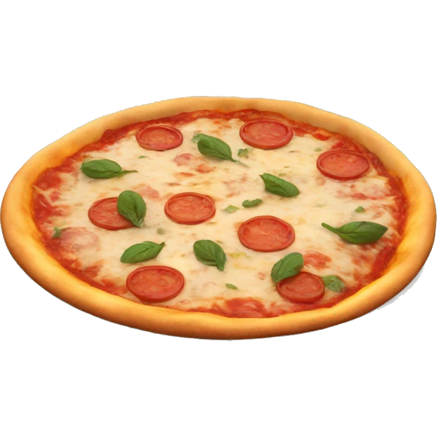 3D pizza 4k one side  emoji