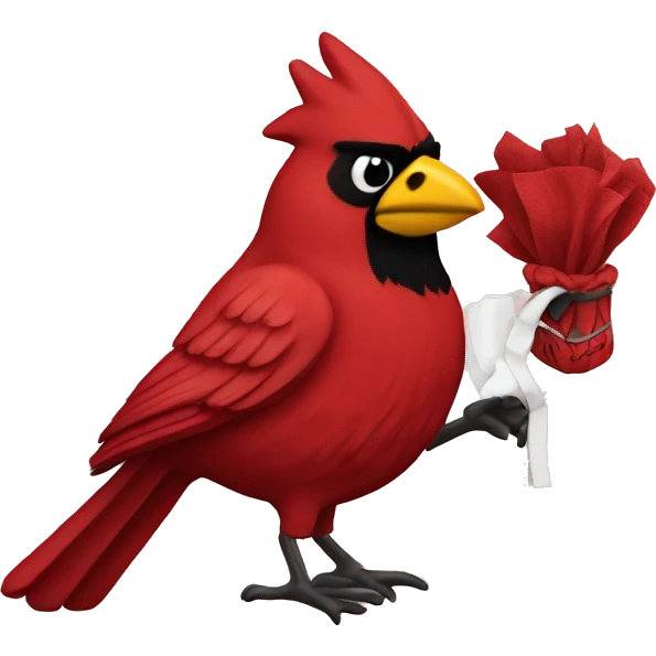 Louisville cardinal fan emoji
