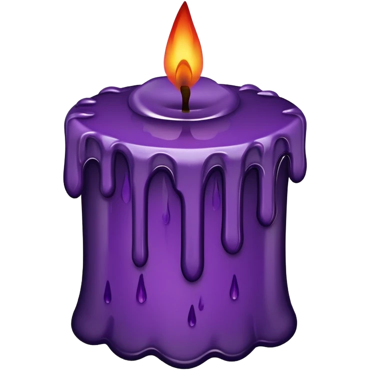 candle with blood drips dark purple emoji