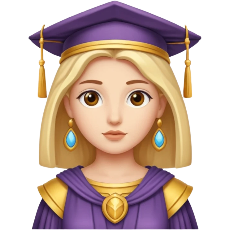 athena, wise and posing emoji