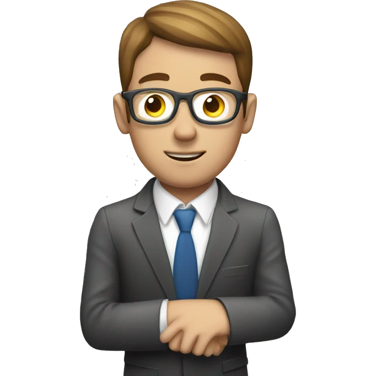man watching time in wrist watch emoji