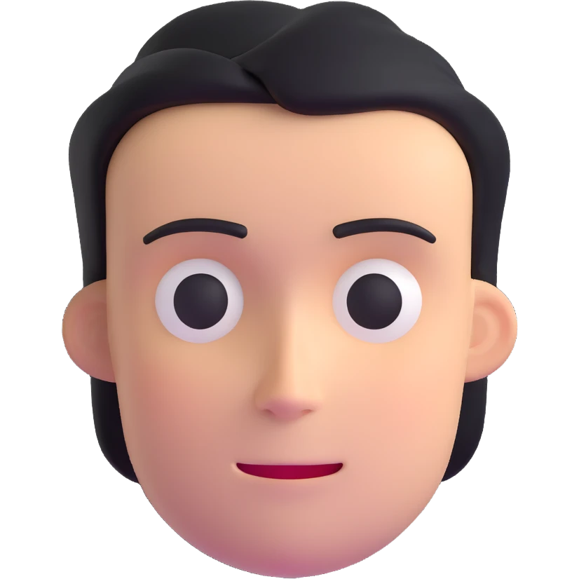 face with a deadpan look and subtle smirk, sarcastic emoji