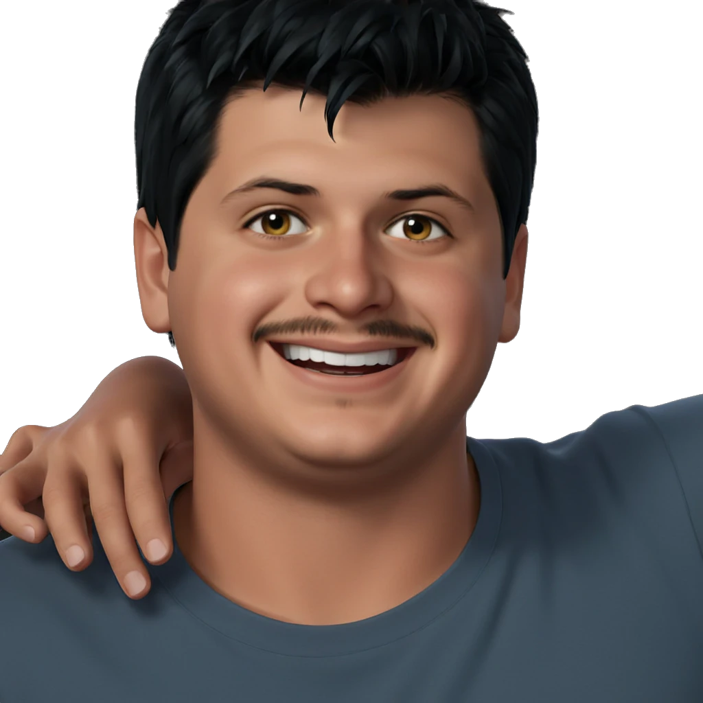 smiling boy with black hair emoji