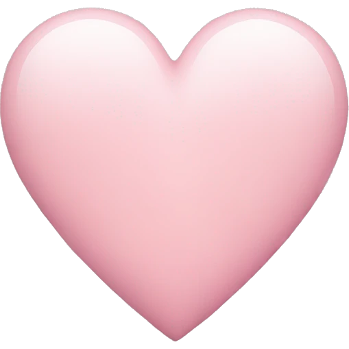 Light pink heart emoji