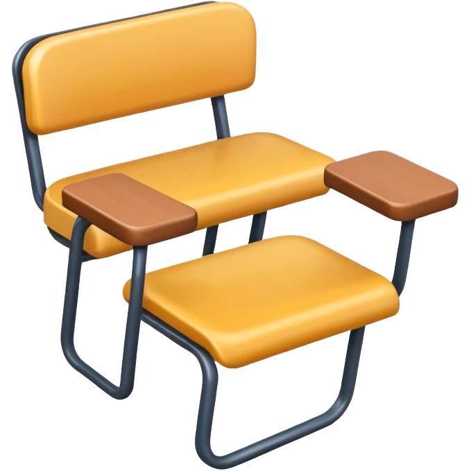 School seat top view emoji