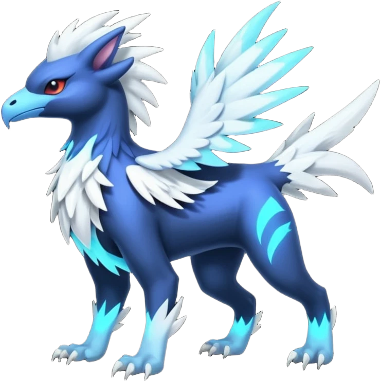 Neon Vibrant Pulsating Trail-glowing Chromatic Trico-Absol-Silvally-fusion-hybrid emoji