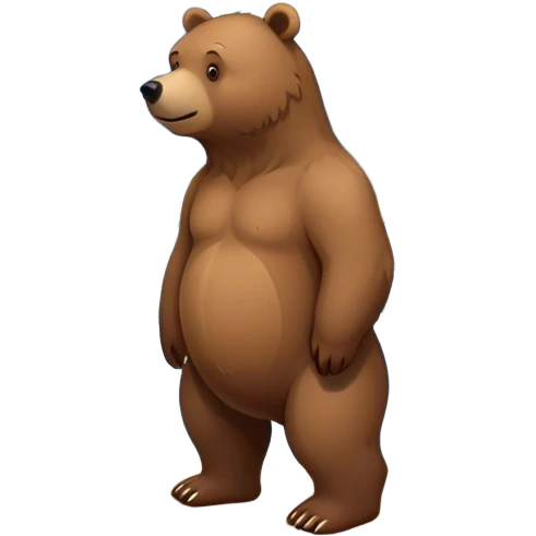 Bear by river  emoji