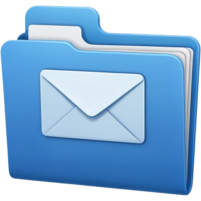 a blue file with blank name label on it emoji