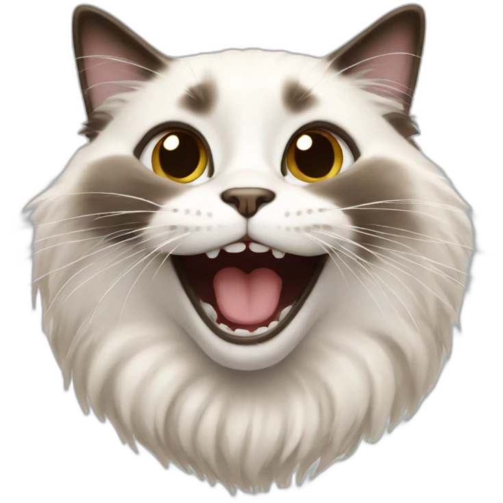 ragdoll cat laughing emoji