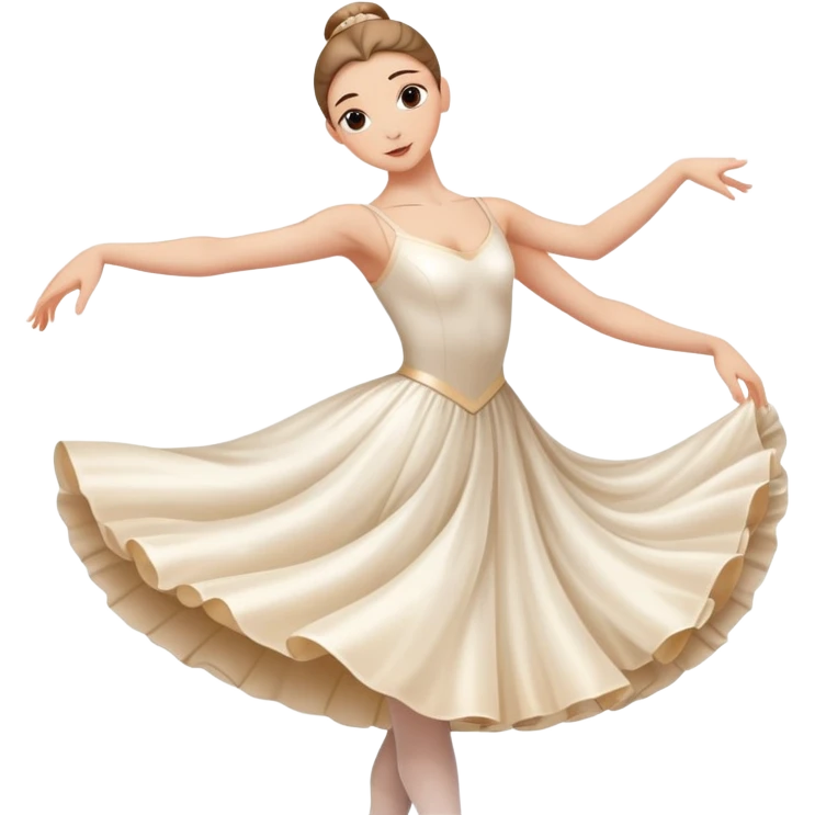 ballet dancer in a white dress emoji