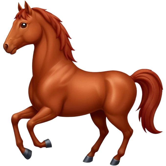 a red horse emoji
