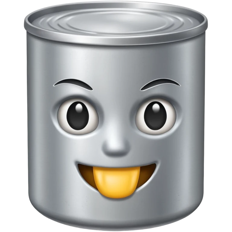 food can with no label no logo emoji