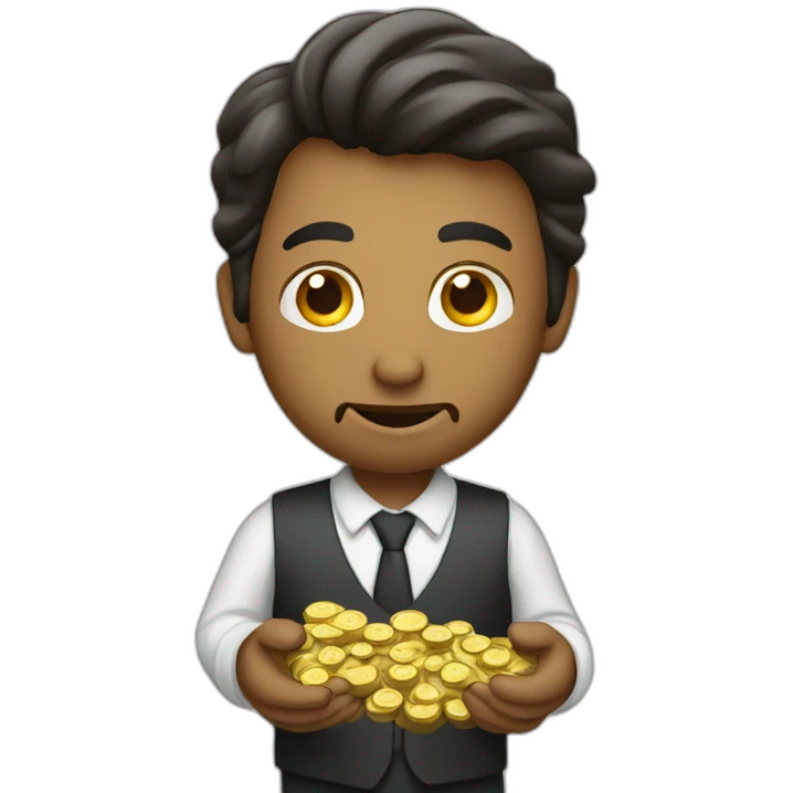 a product manager counting money emoji