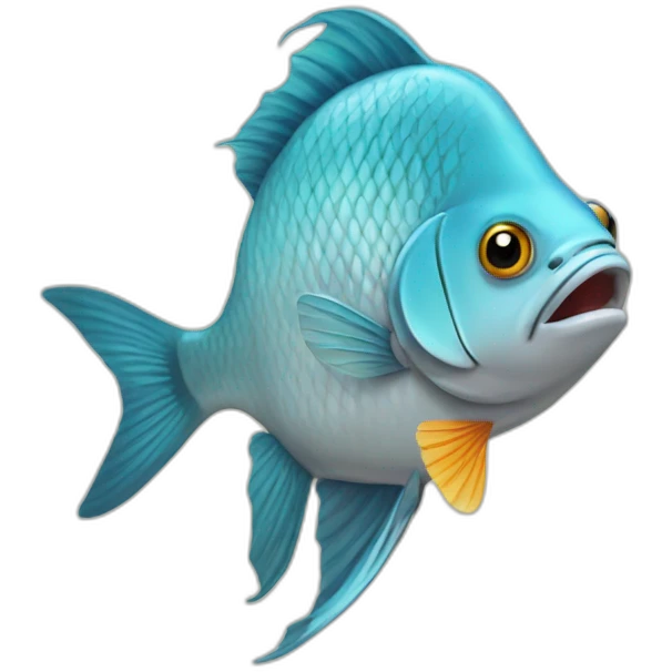 Fish with mouse emoji