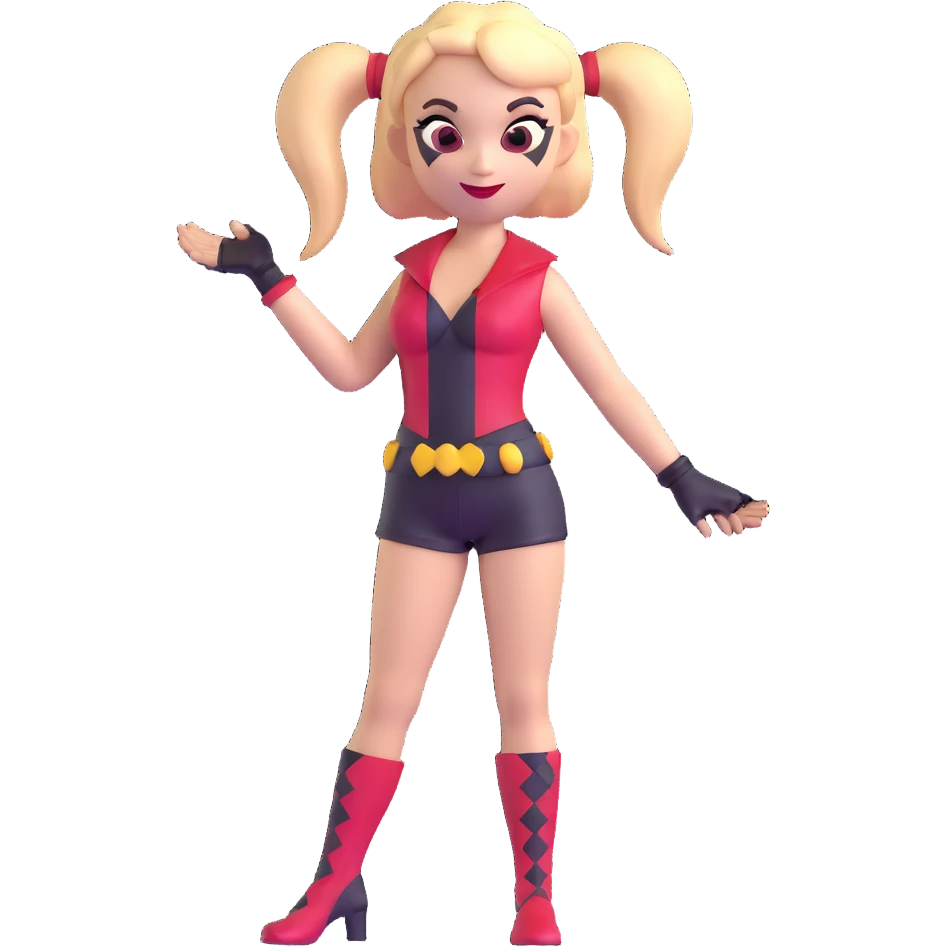Harley Quinn from DC Comics emoji
