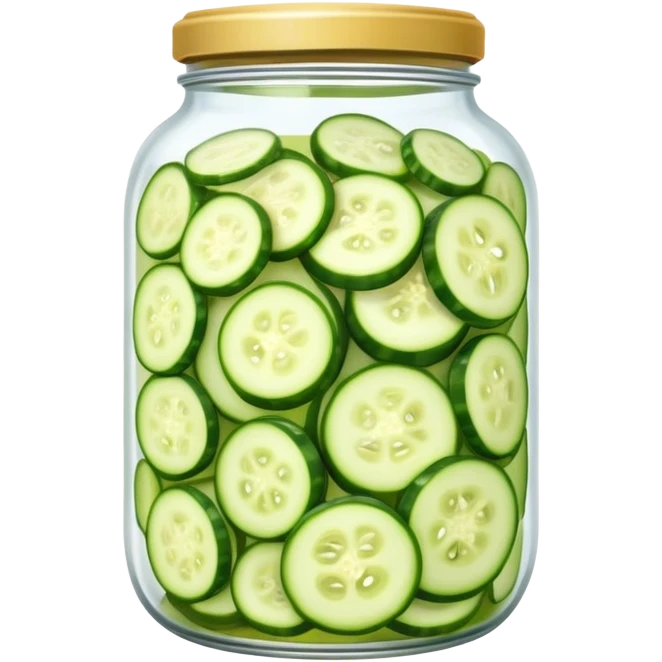 банка с маринованными пачками огуречных денег emoji