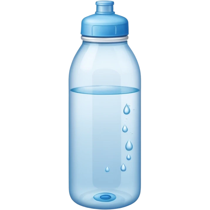 A water bottle emoji