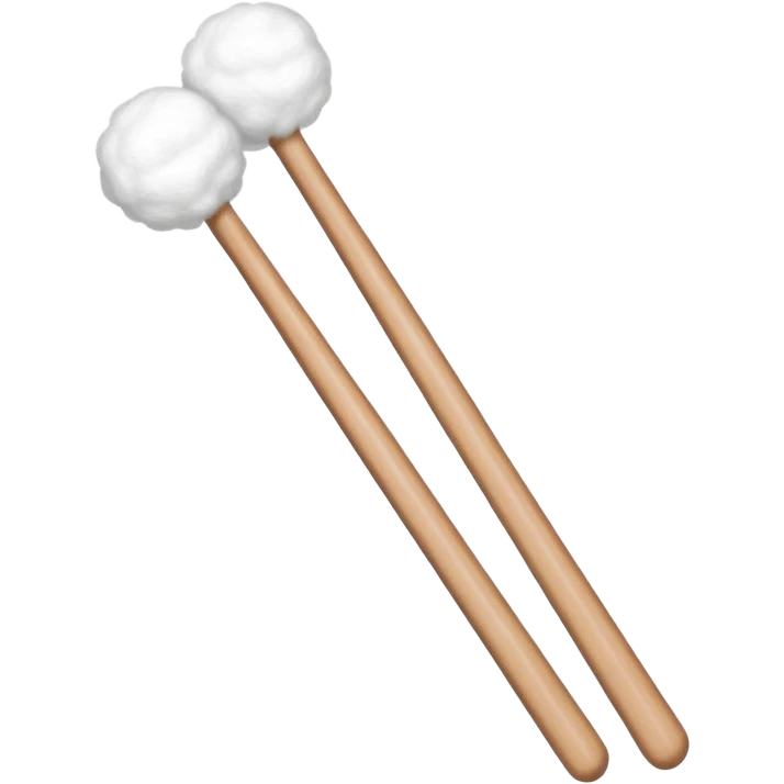 cotton swabs, wooden sticks with cotton balls at the ends emoji