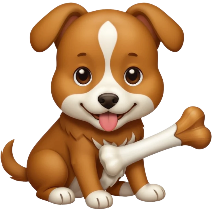 Köpek ve kemik emoji