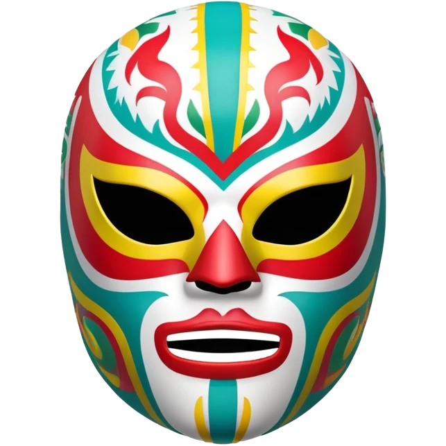 luchador ski mask, colorful mexican wrestling mask emoji