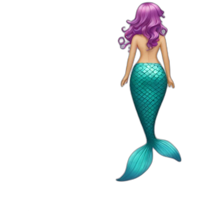 Mermaid half tail emoji