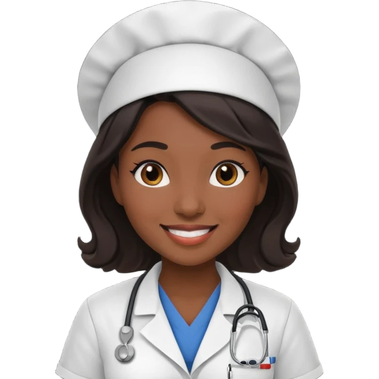 nurse black woman emoji
