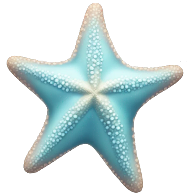pastel blue starfish emoji