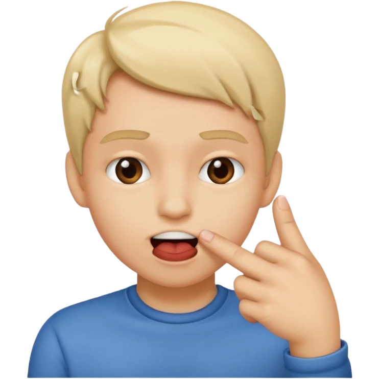 bashfully biting your index finger seductively  emoji