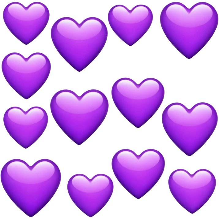 purple hearts  emoji