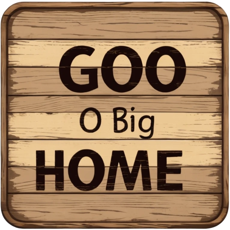 go big or go home sign emoji