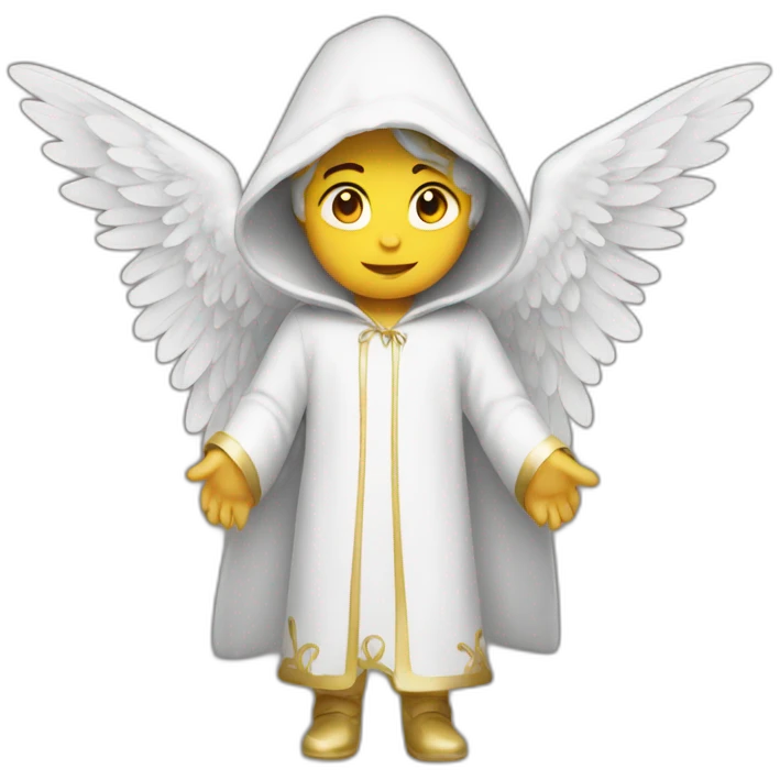 angel with hood emoji