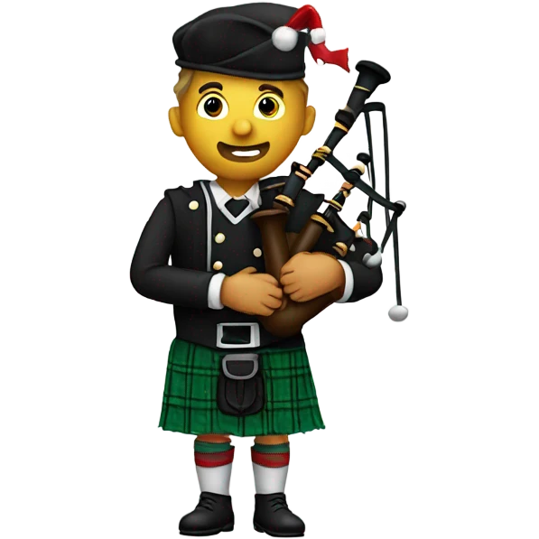 Christmas bagpiper  emoji