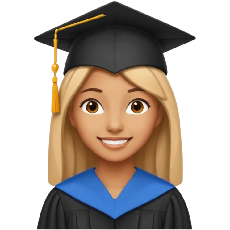  بنت حنطية متخرجة على قبعة تخرجها اسم zain emoji