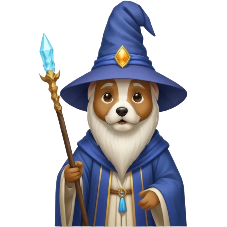 Dog wizard emoji